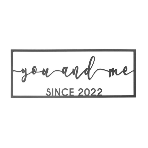Personalized 'You - Me' Metal Sign product image