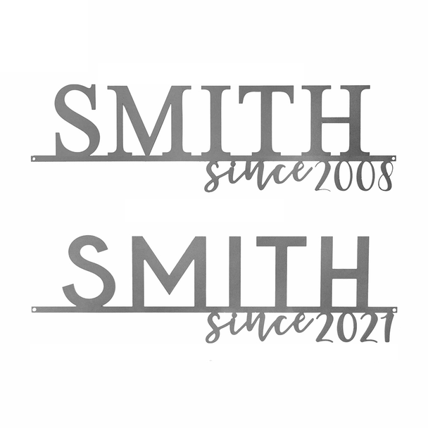 Personalized Established Family Surname Metal Sign product image