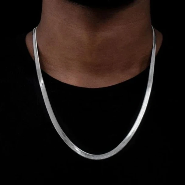 Italian Herringbone 5mm Chain Necklace product image