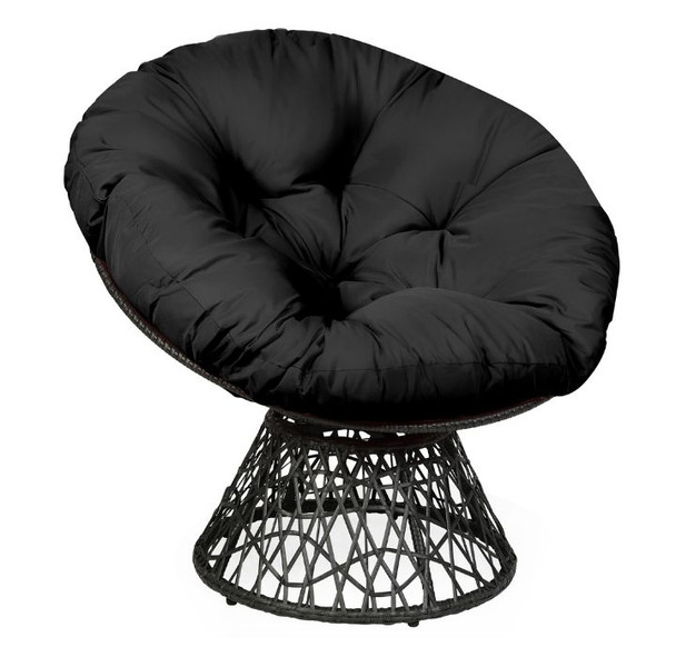 Rattan Ergonomic Swivel Papasan Chair product image