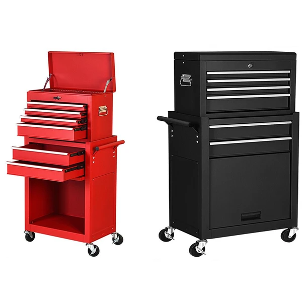 Rolling 2-in-1 6-Drawer Tool Cabinet product image