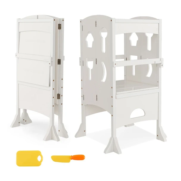 Toddler's Foldable Wooden Step Stool product image