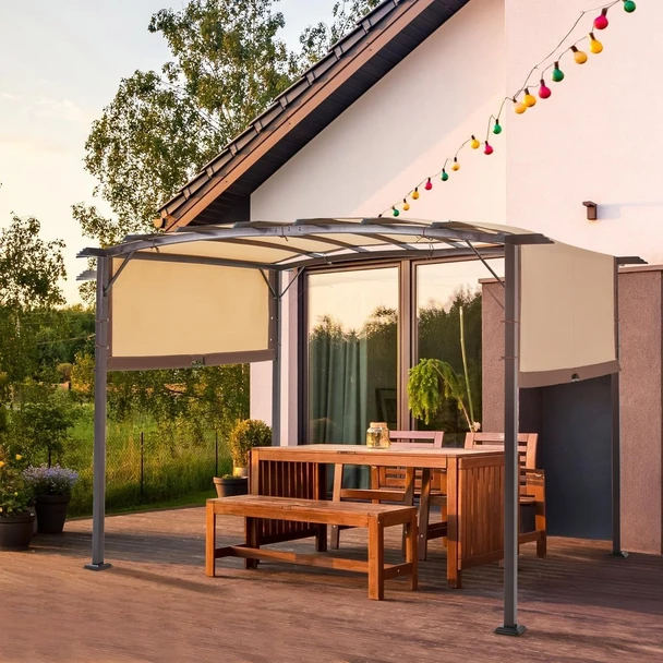 12 x 9-Foot Outdoor Retractable Pergola Canopy product image