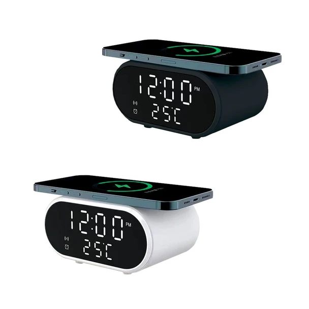 Wireless Charger LED Alarm Clock with Temperature product image