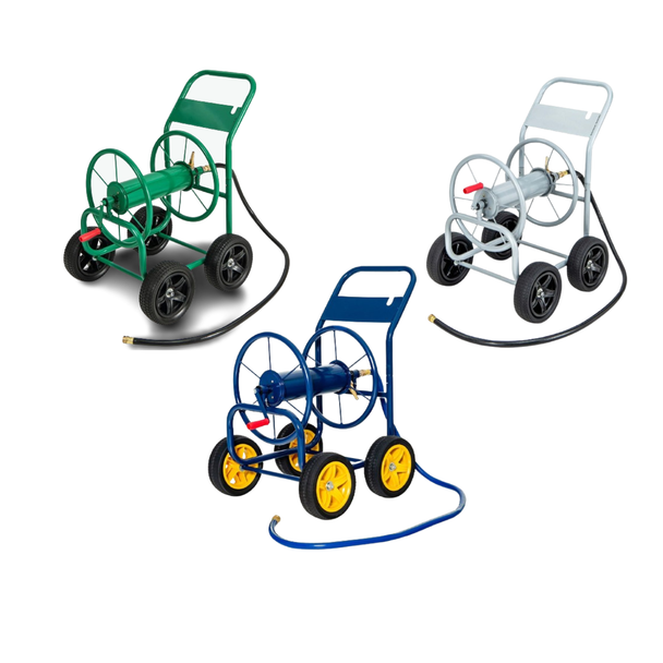 Garden Water Hose Reel Cart with 4 Wheels and Non-slip Grip product image