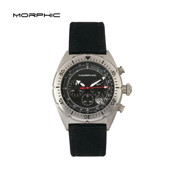 Morphic M53 Chronograph Fiber-Weaved Leather-Band Watch product image