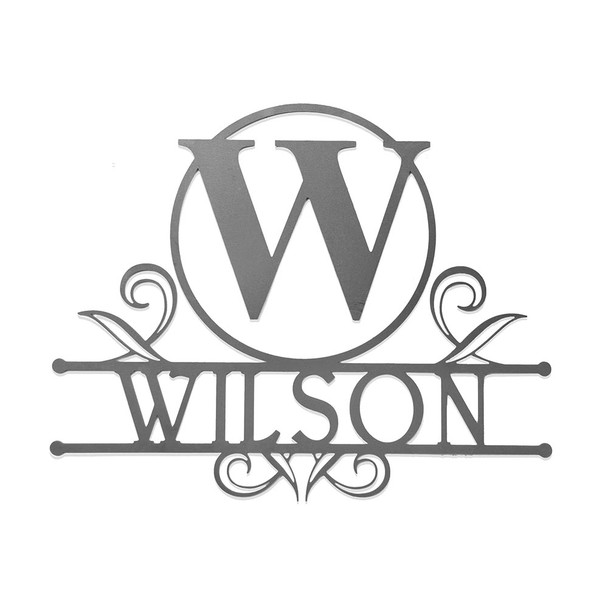 Personalized Monogram Metal Name Sign product image