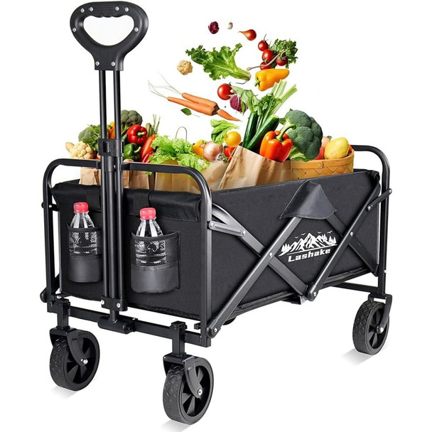 Collapsible Heavy-Duty Foldable Wagon by Lashake® product image