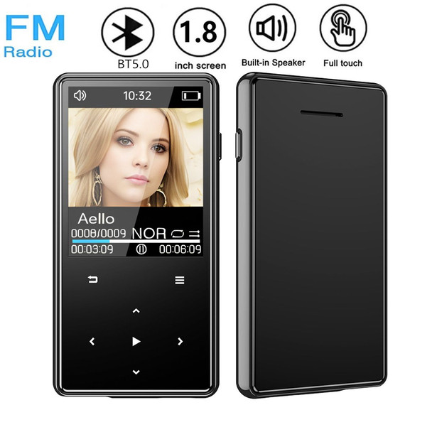 Portable MP3 Player with Bluetooth 1.8 inch LCD Touch Screen Built in 32GB HiFi Sound Recorder Supports Video Playbak with FM E-book product image