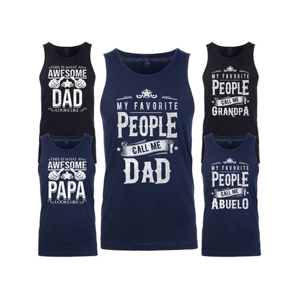 Men's Awesome Dad Grandpa Father's Day Tank Top product image