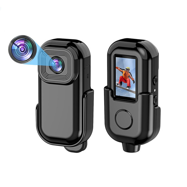 Mini 1080P Action Camera Wearable Sports Body Camera Pocket Helmet Camera Vlogging Multi-Function Black product image