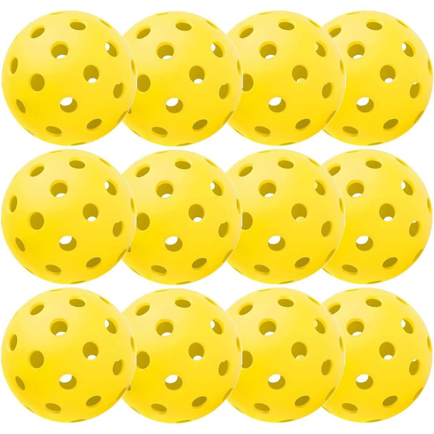 Waloo 12-Piece Outdoor Pickleball Balls product image