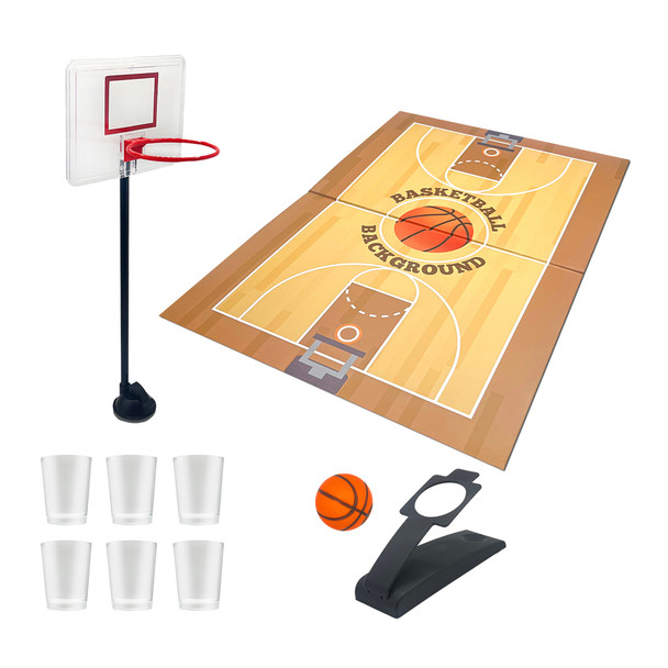 Mini Basketball Party Drinking Game with 6 Shot Glasses product image