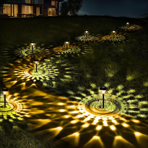 Ultra Bright Outdoor Mandala Solar Lights (8-Pack)  product image
