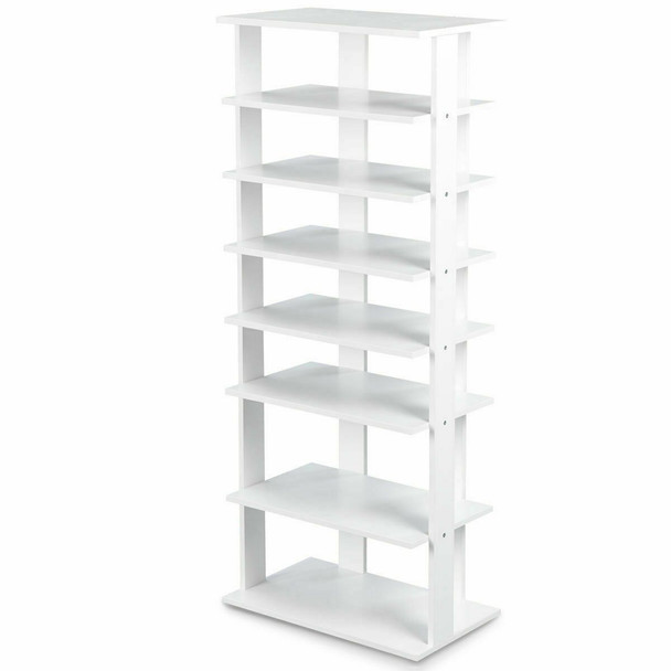  7-Tier Wooden Patented Shoes Storage Stand Rack Organizer product image
