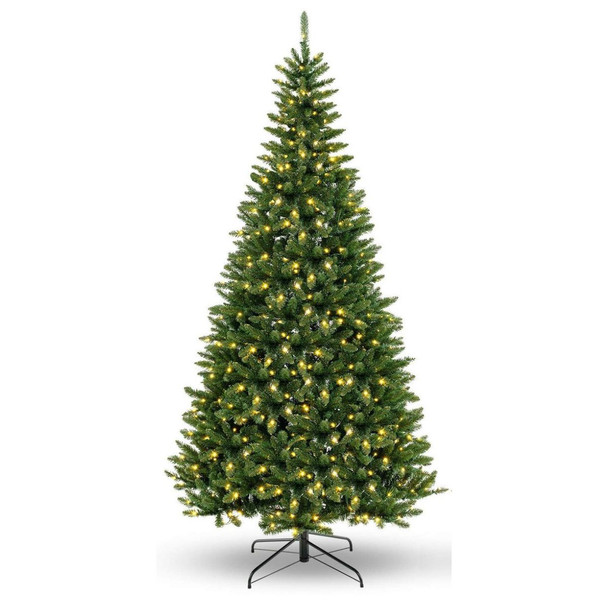8 ft Pre-Lit Artificial Christmas Tree for Corners  product image