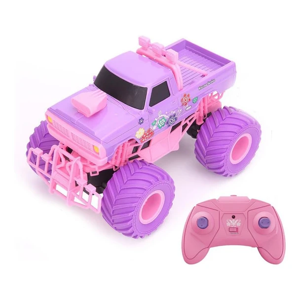 2.4G Electric Remote Control Pickup Car, Anti-Collision RC Off-Road Vehicle RC Racing Pink/Purple Car Toy, Birthday Christmas Gift for Children product image