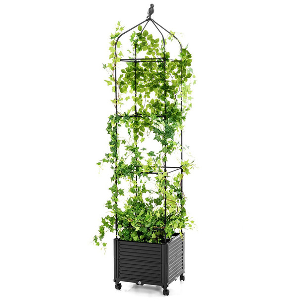Indoor/Outdoor Raised Garden Bed with Trellis (1 or 2-Pack) product image