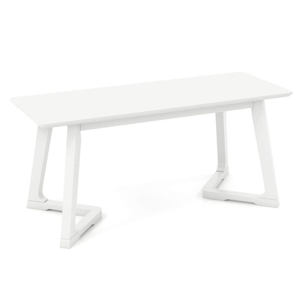 42" Modern Entryway Bench with Rubber Wood Legs product image