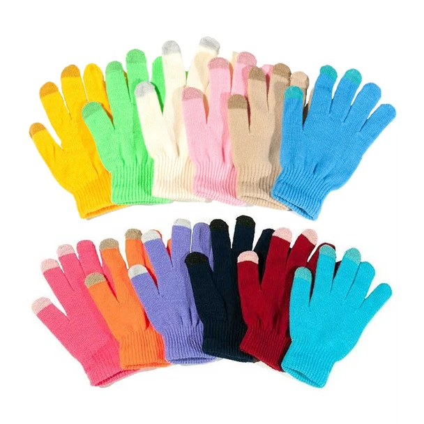 Unisex Ultra-Soft Touchscreen Gloves (6-Pair) product image