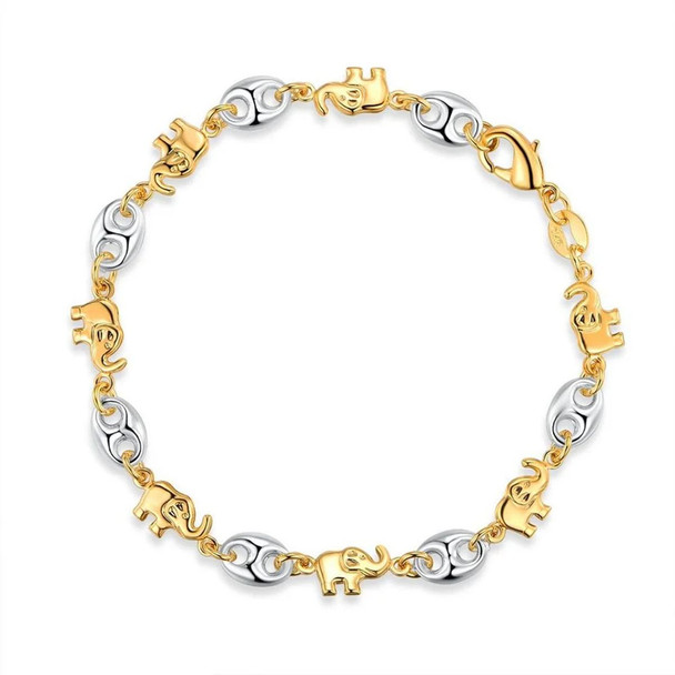 Two-Tone Elephant Mariner Bracelet or Anklet product image