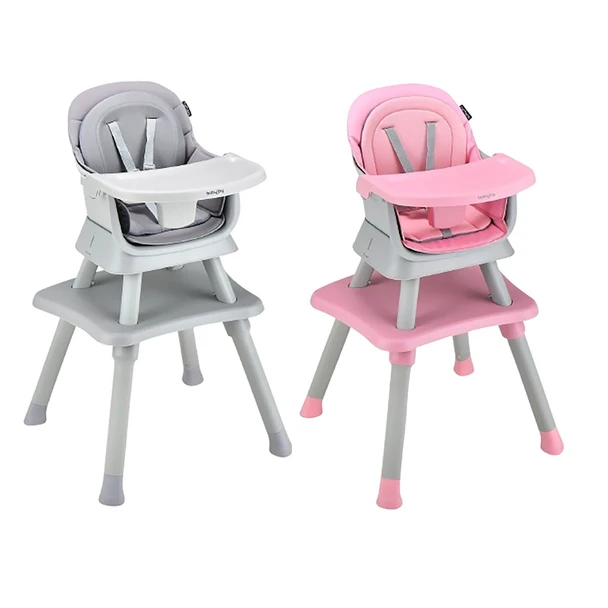 Convertible Baby High Chair with Adjustable Removable Tray (5 Colors) product image