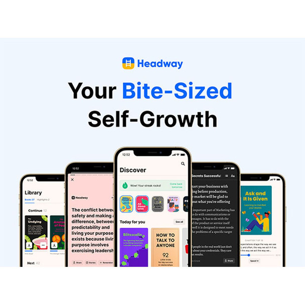 Headway: Premium Daily Book Summaries App - Lifetime Subscription  product image