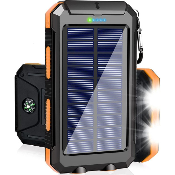 Solar Power Bank 38800mAh with LED Light and Compass product image