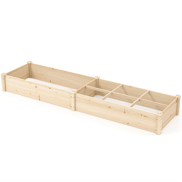 8' x 2' Wooden Raised Garden Bed (2 Types) product image