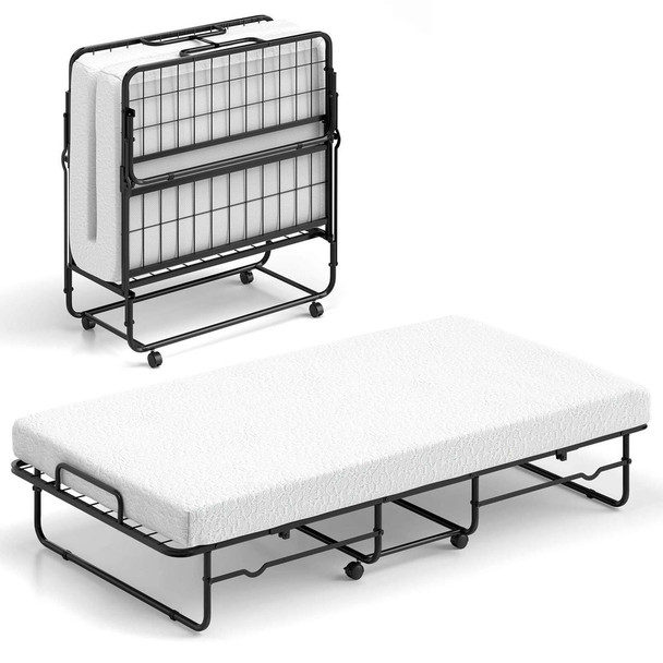 Rollaway Folding Bed with Deluxe Memory Foam Mattress product image