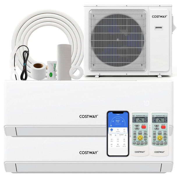 18K BTU 2 Zone Mini Split Air Conditioner product image