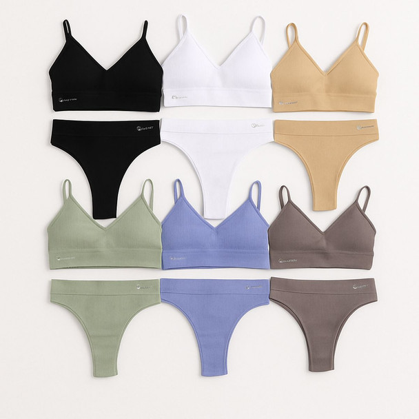 Talmont Seamless Ribbed Bra & Panty Set product image