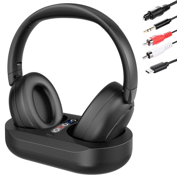 Wireless Headphones for TV Watching with Charging Dock Easy Setup & Comfortable Fit for Seniors,No Audio Delay Blutooth Headphones Headset product image