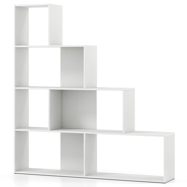 4-Tier Bookshelf  with 6 Storage Cubes product image