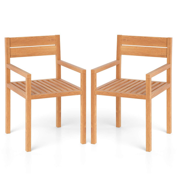 Outdoor Teak Wood Dining Chairs product image