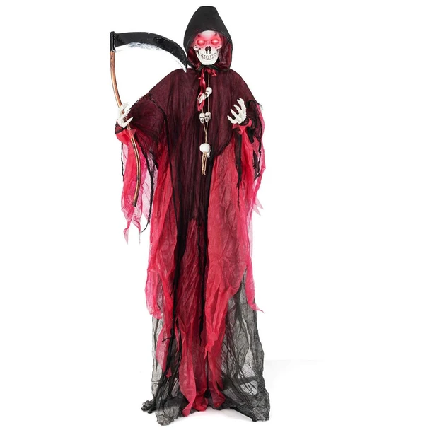 8-foot Animatronic Reaper with Sickle Glowing and LED Eyes product image