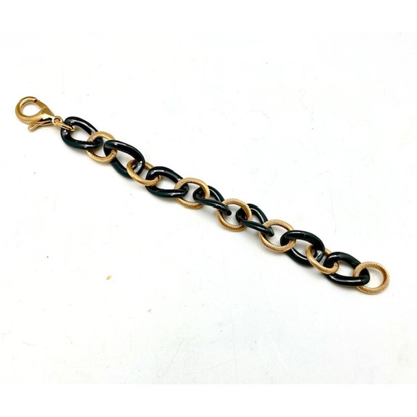 18k Gold Plated Stainless Steel & Ceramic Bracelet product image