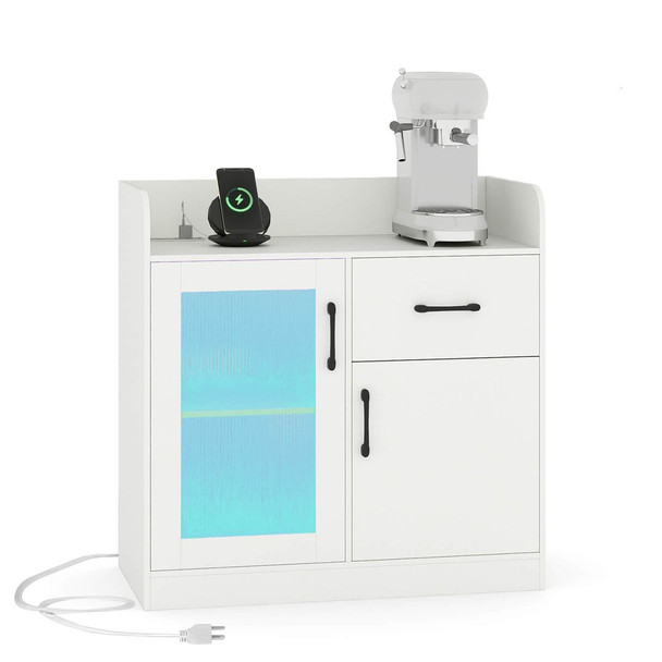 Buffet Sideboard with Charging Station and RGB Lights product image