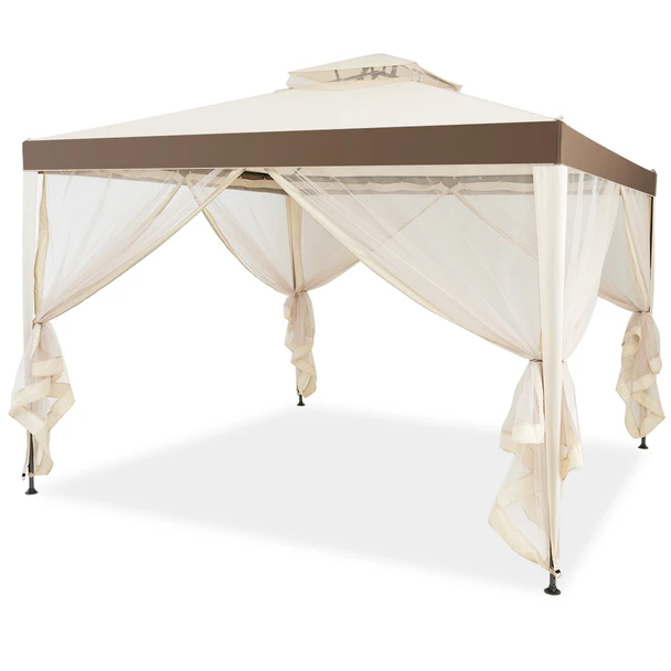 2-Tier 10’x 10’ Canopy Gazebo Tent with Netting product image