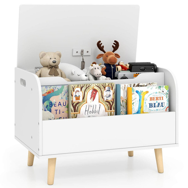 Kids  Wooden Toy Box  with  Bookcase product image