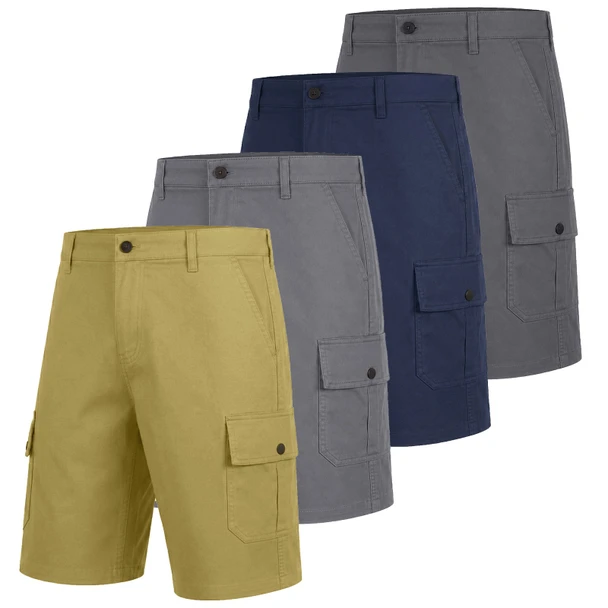 Men's Cotton Flex Stretch Cargo Shorts (3-Pack) product image