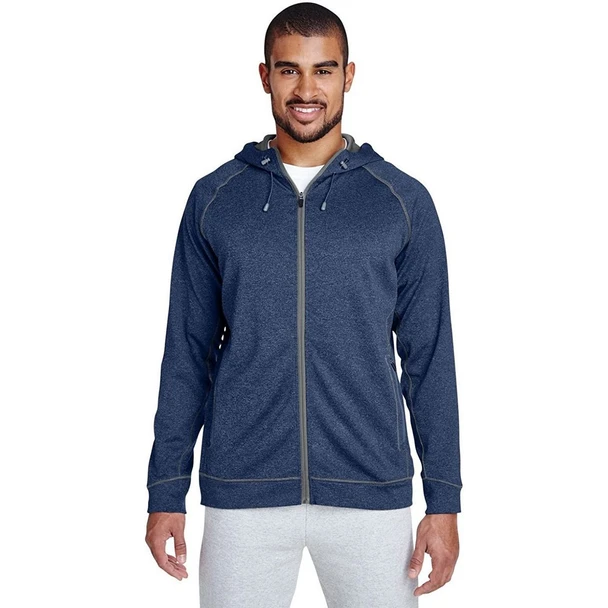 Team 365 Men's Excel Melange Performance Fleece Jacket product image