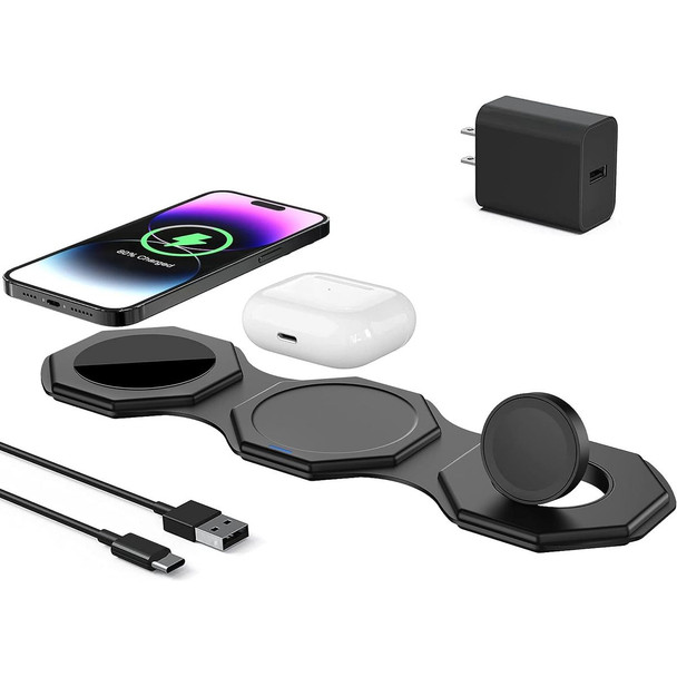 Impuvers 3 in 1 Magnetic Foldable Wireless Charging Station product image