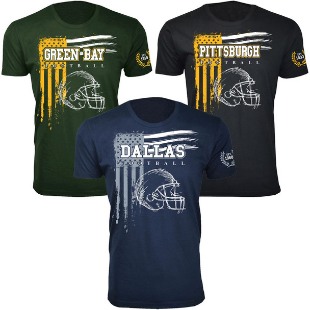 Men's Vintage USA Flag Football T-Shirt product image