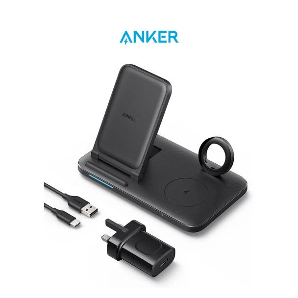 Anker 3-in-1 Wireless Charging Station with Adapter product image