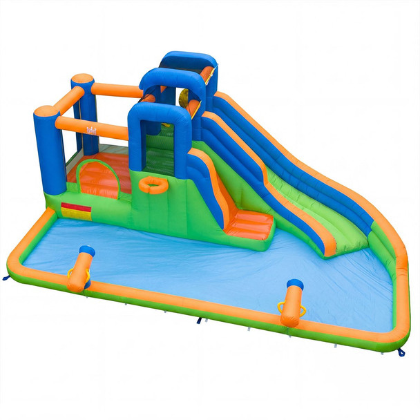 Inflatable Water Slide Park with Slide, Jumping Area and Climbing Walls product image