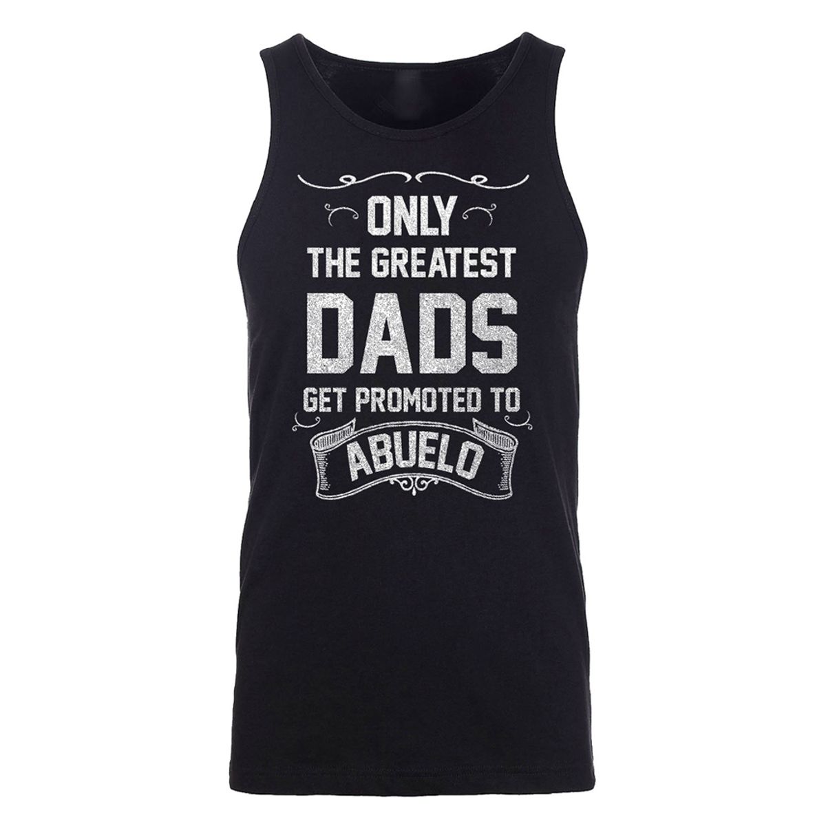 Men's Best Dad Father's Day Tank Top - Men's Greatest Five Star Father's Day Tank Top - Only The Greatest DADS Get Promoted to Abuelo - Black / L