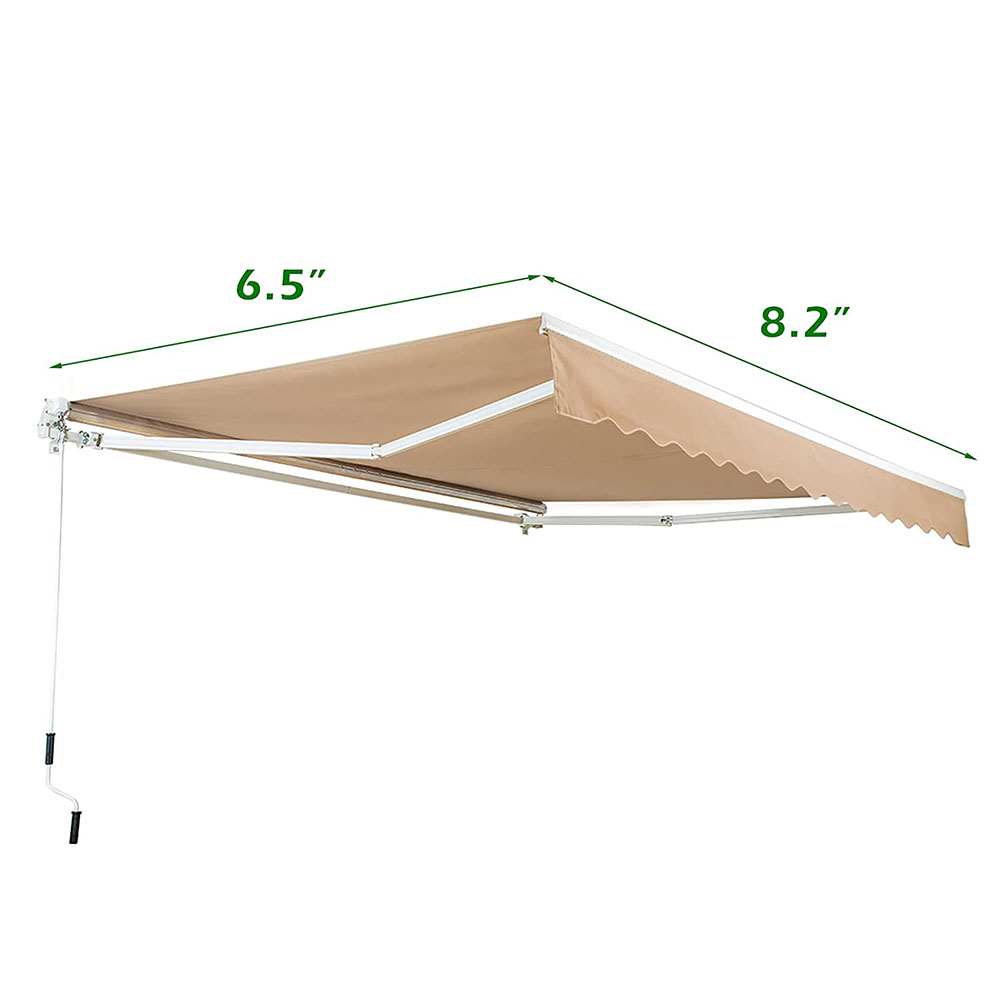 Retractable Sun Shade Awning (4 Sizes) - 8.2' x 6.5'