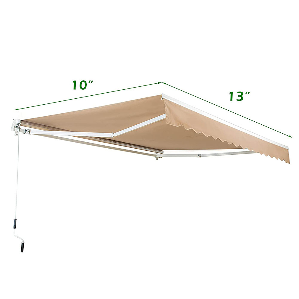 Retractable Sun Shade Awning (4 Sizes) - 13' x 10'