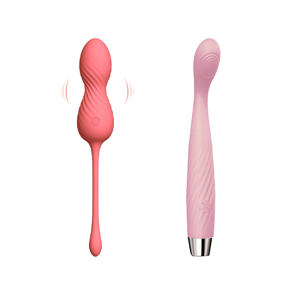 Kegel Ball Vibrator Waterproof Bundle - Kegal Balls Plus G-Spot Vibrator